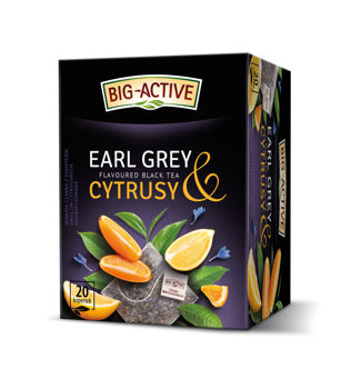 Ceai negru Big Active with Earl Grey & Citrus, 20 plicuri 