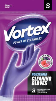 Перчатки для уборки Vortex (S) (с провитамином В5 и ароматом ягод) 