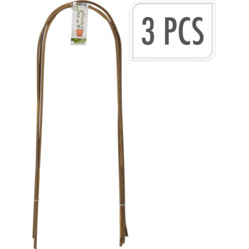 Suport pentru flori ProGarden 55372 Suporturi din bambus p/u plante Arc 3buc, 78x20cm