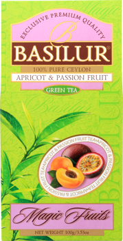 Ceai verde Basilur Magic Fruits,  Apricot & Passion Fruit, 100 g 