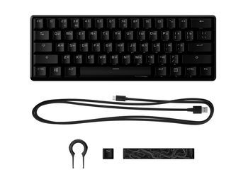 Gaming Keyboard HyperX Alloy Origins 60, Mechanical, TLK, Steel frame, Onboard memory, RGB, USB 