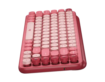 Клавиатура Logitech POP Keys, беспроводная, розовая 