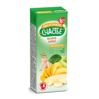 cumpără Malenikoe Sciastie Suc măr,banana nectar 0.2l în Chișinău 