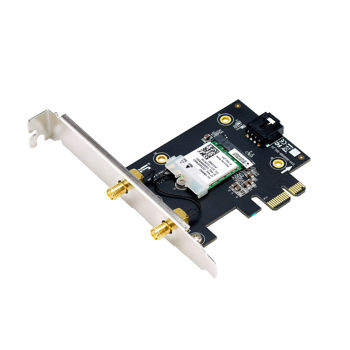 ASUS PCE-AXE5400 Dual Band PCI-E WiFi 6E (802.11ax), 2.4GHz/5GHz/6GHz, IEEE 802.11ax, Bluetooth 5.2, AX 5400 (574Mbps+2402Mbps+2402Mbps) (placa de retea wireless WiFi/сетевая карта WiFi беспроводная)