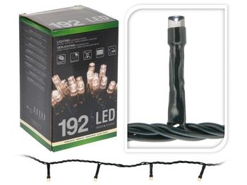 Luminite de Craciun "Fir" 192LED alb-cald, 8reg, 14.3m, timer 6in/18off 