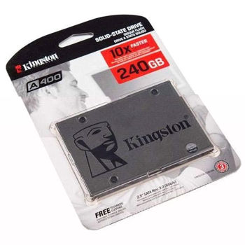 240GB SSD 2.5 Kingston SSDNow A400 SA400S37/240G 240GB, 7mm, Read 500MB/s, Write 350MB/s, SATA III 6.0 Gbps (solid state drive intern SSD/внутрений высокоскоростной накопитель SSD)