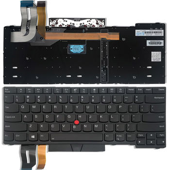 Keyboard Lenovo ThinkPad E480 L480 T480S w/trackpoint w/Backlit  ENG. Black