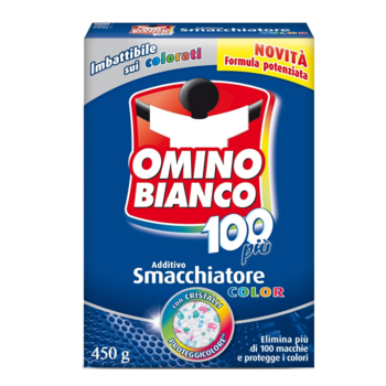 Пятновыводитель или средство для усиления порошка OMINO BIANCO 5in1 для цветный одежды, 450 г 