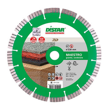 cumpără Disc diamantat Distar 1A1RSS/C3-W 230x2,6/1,8x22,23-16-ARPS 38x2,6x10+2 R103 Maestro în Chișinău 