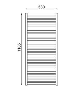 Полотенцесушитель водяной Terma Marlin, 1185x530mm 