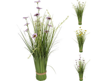 Цветок искусственный "Цветущая трава" 60cm, без горшка 