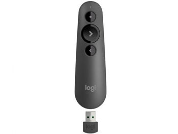 Presenter Logitech R500s, Class 2 Laser, Range: 20m, Bluetooth/2.4 Ghz, 1xAAA, Graphite 