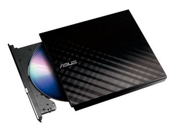 Внешние оптический привод ASUS SDRW-08D2S-U LITE Black External Slim DVD+-R/RW Drive, 8x DVD+-R/8x DVD+-R DL/5x DVD-RAM/24xCDR/ 24xCDRW /8xDVD/24xCD, USB 2.0 (unitate optica externa DVD-RW/оптический привод внешний DVD-RW)