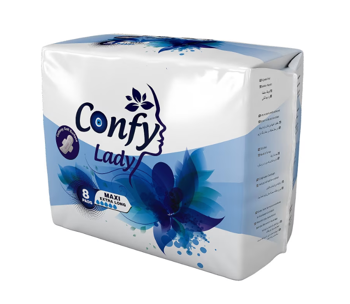 Absorbante igienice pentru femei Confy Lady MAXI NIGTH STD, 8 buc. 