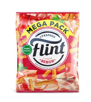 Сухарики Flint со вкусом бекона 100 гр 