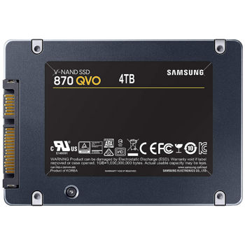 Solid state drive intern 4TB SSD 2.5 Samsung 870 QVO MZ-77Q4T0BW, Read 560MB/s, Write 530MB/s, SATA III 6.0Gbps (solid state drive intern SSD/Внутрений высокоскоростной накопитель SSD)