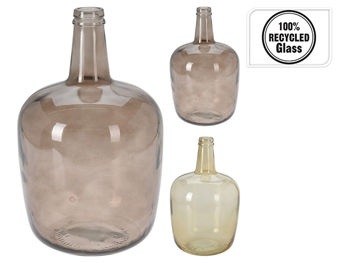 Vaza din sticla "Damigeana" 8l, H40cm, D22cm, 2 culori 