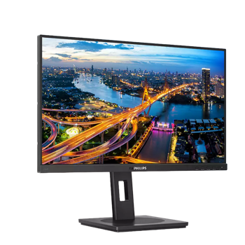 23.8" PHILIPS 246B1,Black,IPS,2560x1440,75Hz,4ms,250cd,SC50mil:1,LAN,HDMI+DP+TypeC,Spkrs,Pivot 