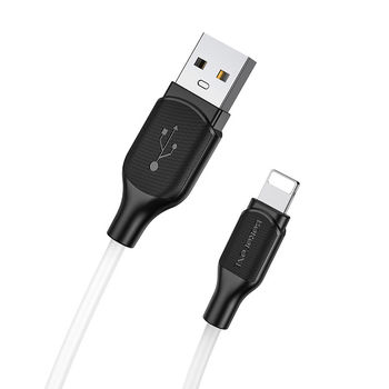 Кабель Borofone BX42 Silicone Lightning (1м) [White] 