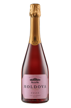 Milestii Mici Moldova de Lux, игристое вино сладкое розовое, 0,75 л 