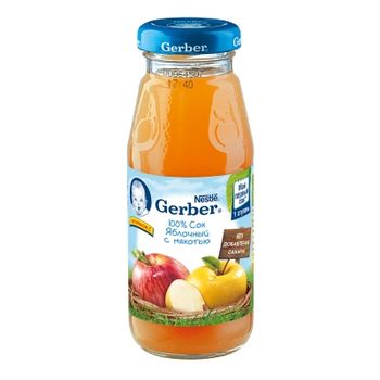 cumpără Gerber suc de mere cu miez de la 4 luni, 175 ml în Chișinău 