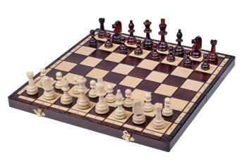 Шахматы деревянные 42x21x5 см, 1.2 кг, высота короля 8 см Olympic CH122 (8589) 