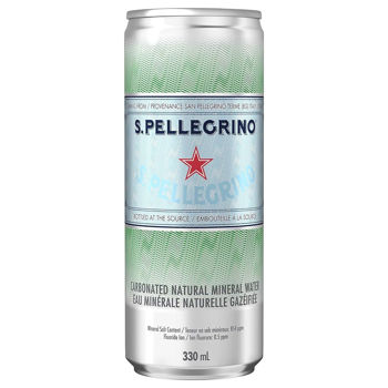 San Pellegrino apă minerală naturală slab carbogazoasă, 330 ml 