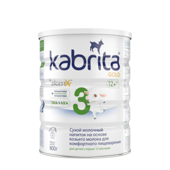 Formulă de lapte Kabrita Gold 3 (12+ luni), 800g. 