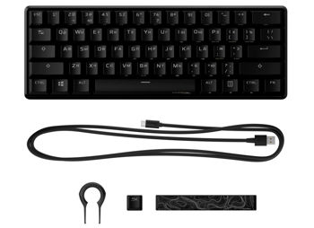 Gaming Keyboard HyperX Alloy Origins 60, Mechanical, TLK, Steel frame, Onboard memory,RGB, Pink, USB 