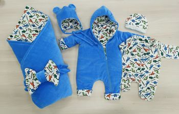 Комплект на выписку PAMPY Blue Dino 
