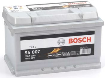 Bosch S5 12V 74Ah 750EN 278x175x175 -/+ 