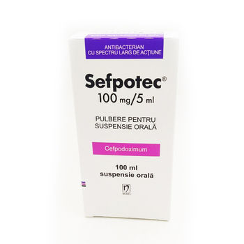 cumpără Sefpotec 100mg/5ml  pulb./susp.orala 100ml N1 în Chișinău 