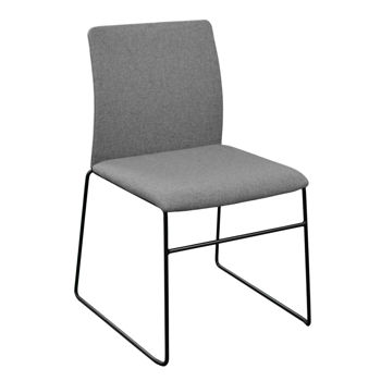 Scaun de birou Deco C-01 Stofa Grey+Black Leg