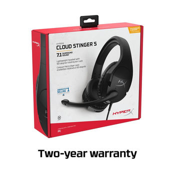 Gaming Headset Cloud Stinger S, 50mm driver, 32 Ohm, 18-23000hz, 7.1, 95.5db, 275g., 3.5mm/USB 
