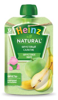 Пюре Heinz фруктовый салатик 100г с 6месяцев 