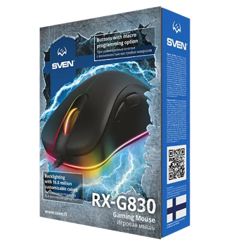 Игровая мышь SVEN RX-G830, Чёрный 