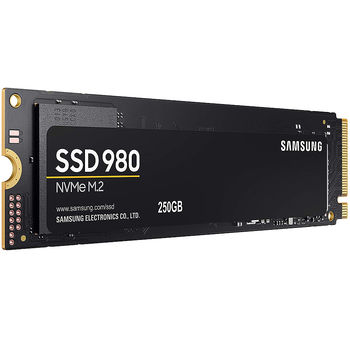 250GB SSD NVMe M.2 Gen3 x4 Type 2280 Samsung 980 MZ-V8V250BW, Read 2900MB/s, Write 1300MB/s (solid state drive intern SSD/внутрений высокоскоростной накопитель SSD)