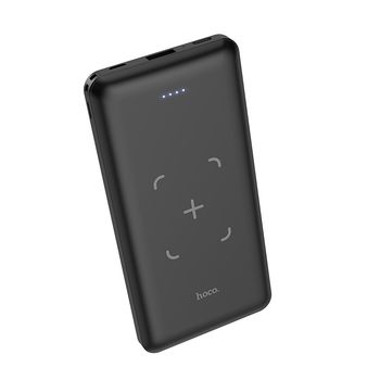 Hoco J50 Surf wireless charging mobile power bank(10000mAh) [Black] 