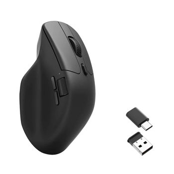 Мышь Keychron M6 Wireless Mouse M6-A1 Black, DPI Range 100-26000, 650 IPS, Polling Rate 1000 Hz (2.4 GHz/Wired mode), Battery 800 mAh, USB Type-C, Black