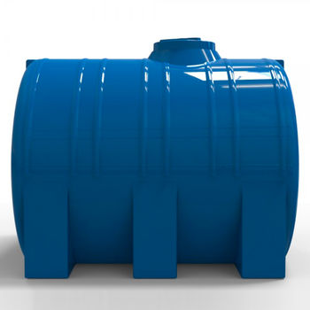 купить Емкость 5000 л горизонтальная, овальная (синяя) + штуцер D. 2" 250x171x180 см (7,7 м³) в Кишинёве 