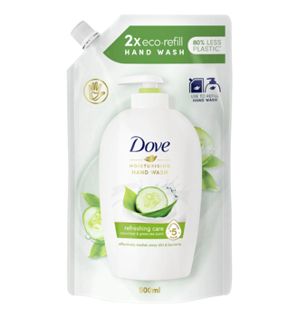 Săpun lichid Dove Fresh Touch, rezervă, 500 ml 