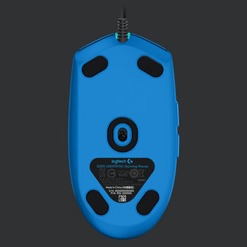 Gaming Mouse Logitech G102 Lightsync, Optical, 200-8000 dpi, 6 buttons, Ambidextrous, RGB, Blue USB 