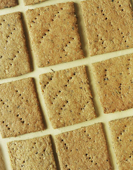 Крекеры из овсяной муки и спельты 