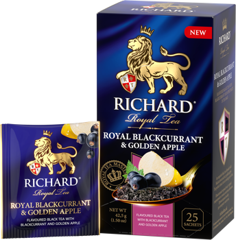 Ceai Richard Royal Blackcurrant & Golden Apple 25 pak 