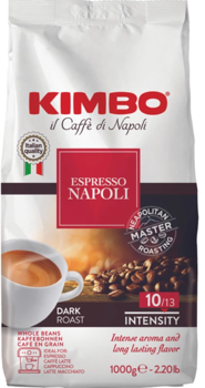 Кофе жареный KIMBO ESPRESSO NAPOLI, в зернах 1 кг. 