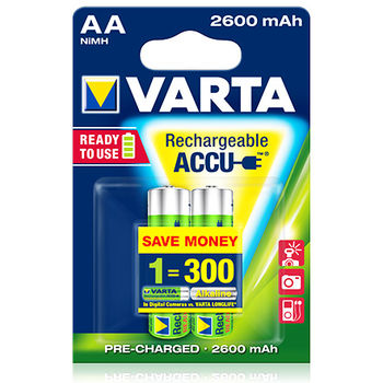 купить Аккумулятор Varta Mignon Accu 2600 mAh AA (2шт) в Кишинёве 