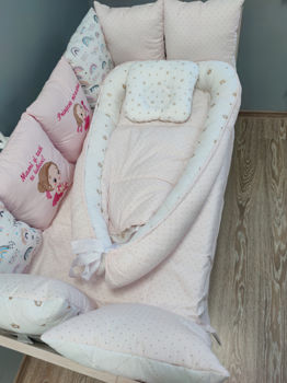 Комплект постельного белья в кроватку Pampy Pink + Babynest 