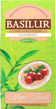 Ceai verde Basilur Magic Fruits, Cranberry, 100 g 
