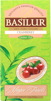 купить Зеленый чай Basilur Magic Fruits, Cranberry, 100 г в Кишинёве 