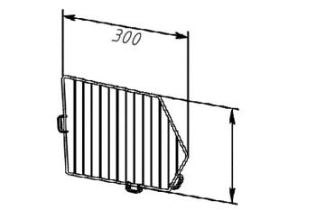 cumpără Separator pentru coș universal 300 mm (zinc), metal în Chișinău 